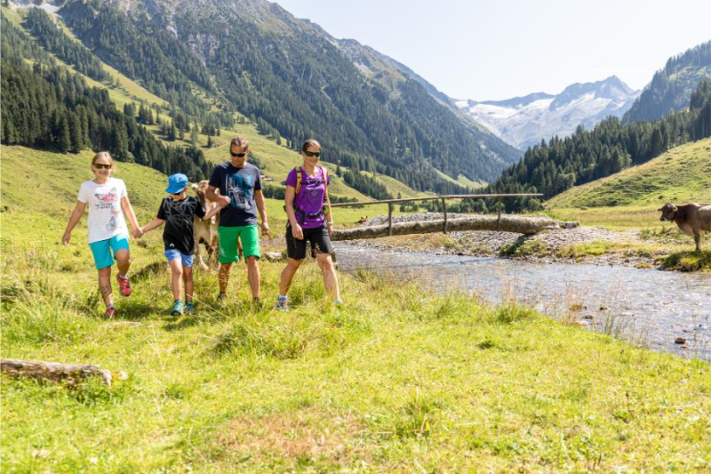 Wandelen met het gezin in Gerlos